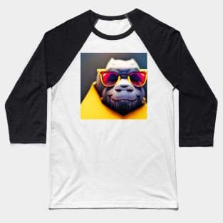 smiling chimp 02 Baseball T-Shirt